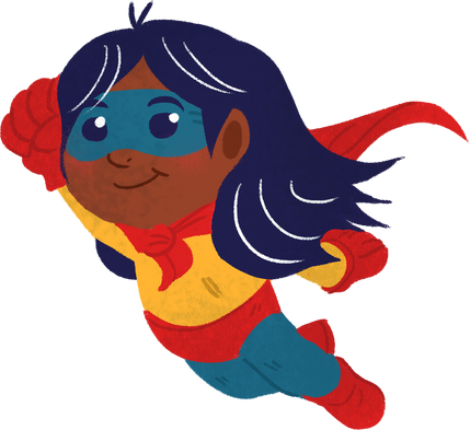 Gouache Storybook Superhero Kids